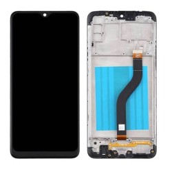 Samsung Galaxy A20s LCD Screen With Frame Black - ORIGINAL