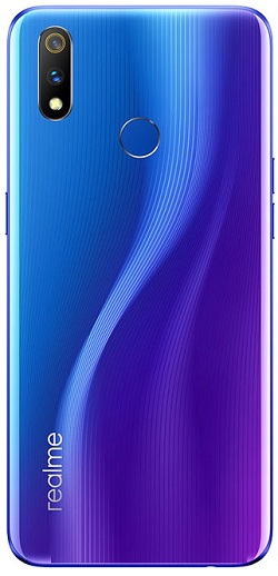 realme 3 back panel blue