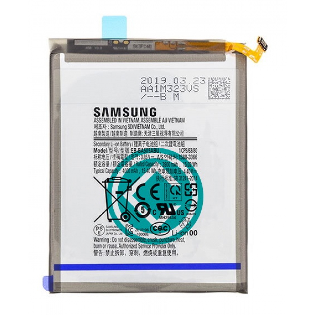 galaxy a50 battery mah