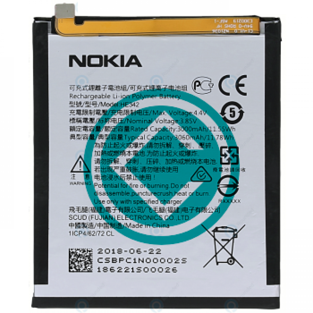 nokia 6.1 plus battery